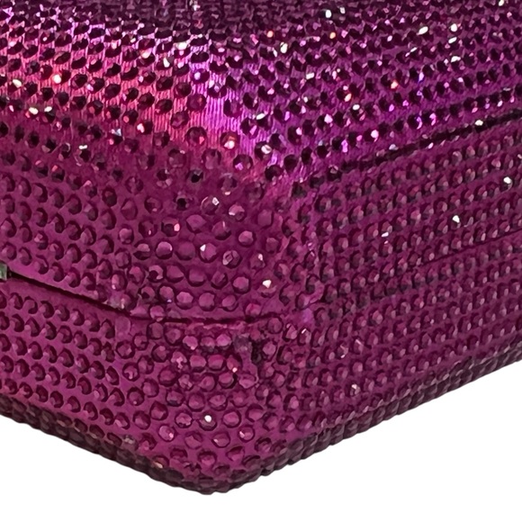 Sparkling Pink Clutch with few missing stones & scraped on one corner visible - Picture 3 of 14